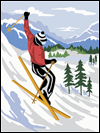 paint by number skiier